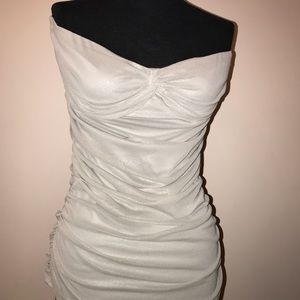 Express Shimmery strapless cami size L